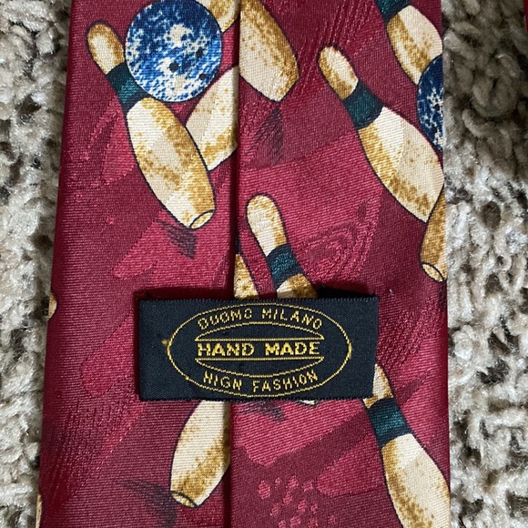 Duomo Milano Handmade Bowling Design Tie - Picture 3 of 3